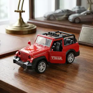 Diecast Alloy Car Model Toy, Realistic Spring-Back Off-Road Jeep Toy, Suv Car Collection Display Piece, Home Decor Gift, Suitable for Kids and Adults