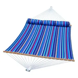Algoma  13 ft. Multi Striped Hammock, Blue