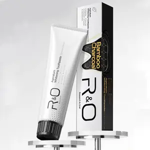 R&O Brightening Fresh Breath with Bamboo Charcoal Oral Care Toothpaste for Adults Deep Cleaning 3.53 oz Super Whitening Toothpaste Cleansing enhance formula