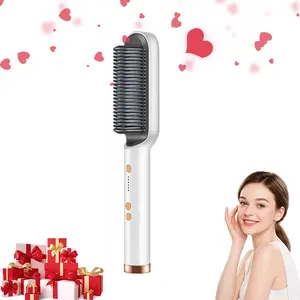 Electric Hair Straightener Brush, 1 Count Durable Hair Straightening Comb, Hair Styling Tool for Home & Salon Use, Hairdressing Tool