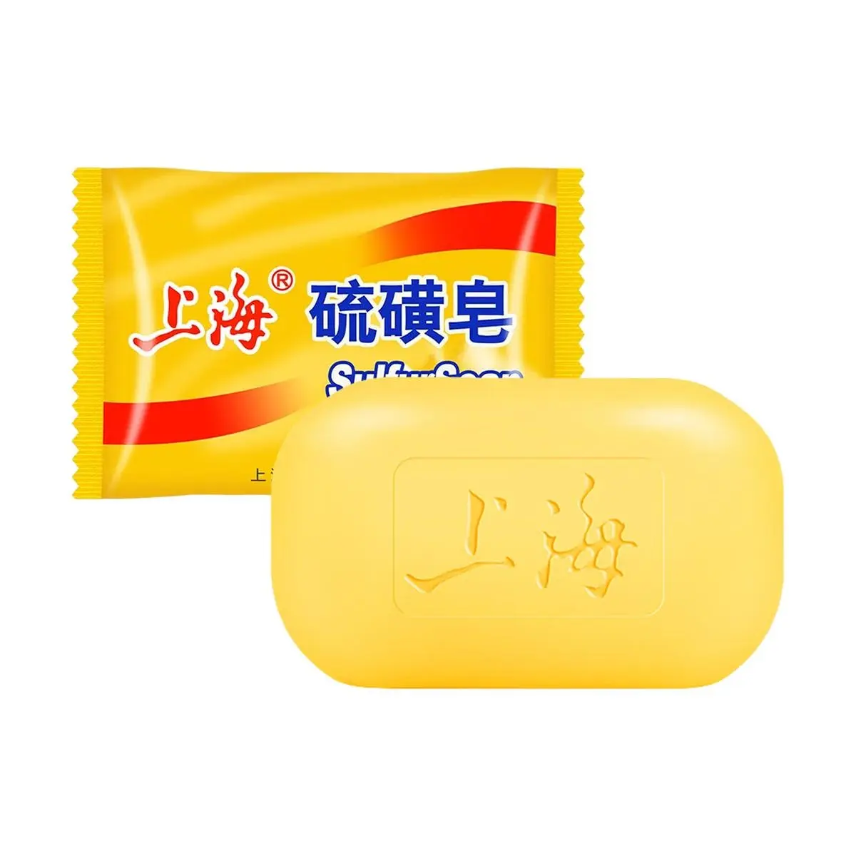 6 Pack Shanghai Sulfur Soap 3 oz Each - Classic Chinese Skincare Bar, Mild & Moisturizing, Acne Control
