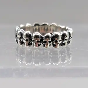 Sterling Silver 925 Skulls Ring