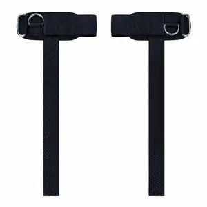 2 in 1 Lifting Straps D Ring Silicone Grip Padded Wrist Support for Deadlifts Cable Machines gym accessories