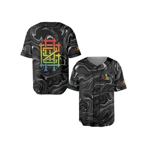 Griz Baseball Jersey, Black Trippy Rave Shirt, Festival Outfit Gifts