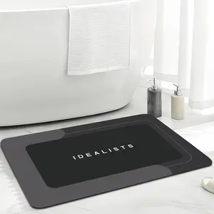 Highly Absorbent Floor Mats, Quick-Drying Bathroom Mats with Rubber Anti-Slip Bottom, Soft and Easy to Clean, Ideal for Kitchen and Bathroom Door Mats