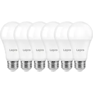 Lepro Dimmable LED Light Bulbs 100 Watt Equivalent, 14W 1500LM Soft Warm White 2700K, A19 E26 Standard Medium Base, UL FCC Listed, 15000 Hour Lifetime, 6 Packs