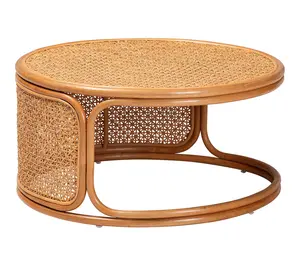 bali & pari Eldon Honey Rattan Coffee Table