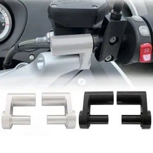 Adjustable Handlebar Riser Kit For BMW R1200RT R1250RT 2014-2019 1.625 Inch CNC Aluminum Motorcycle Lift Bracket Silver Black