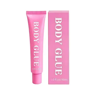 Body Adhesive Glue, Skin Safe Liquid Fashion Adhesive for Clothes, All-Day Hold Sweat Proof Body Glue for Dancers, Low-Cut Outfits, Wigs and Daily Wear