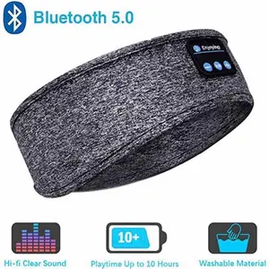 Wireless Bluetooth Earphone Sleeping Band Headphone Soft Elastic Comfortable Sports Headband Music Headset