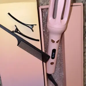 Automatic curling iron with four temperature levels to choose from, rotating curling iron with a diameter of 28mm, anti tangling rotating curling iron, suitable for hairstyles Adjustable Curler Curler curling irons automatic curling iron hair curler