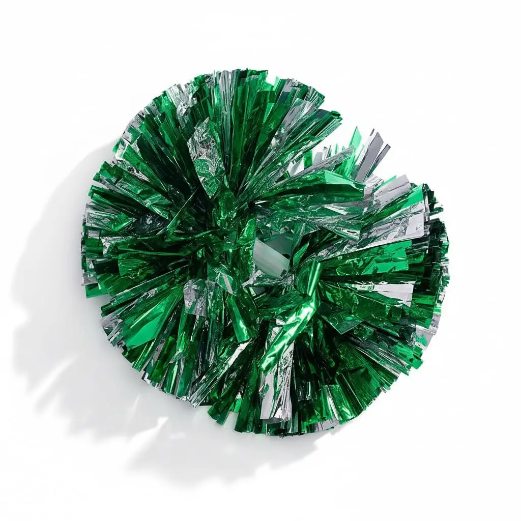 Metallic Green & Silver Foil