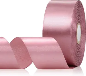 Rosy Mauve Satin Ribbon 1-1/2 Inch 30 Yards, Rosy Mauve Ribbon for  Wrapping, Flower Bouquet, Crafts,  Shower, Christmas, Wedding and Bow Making
