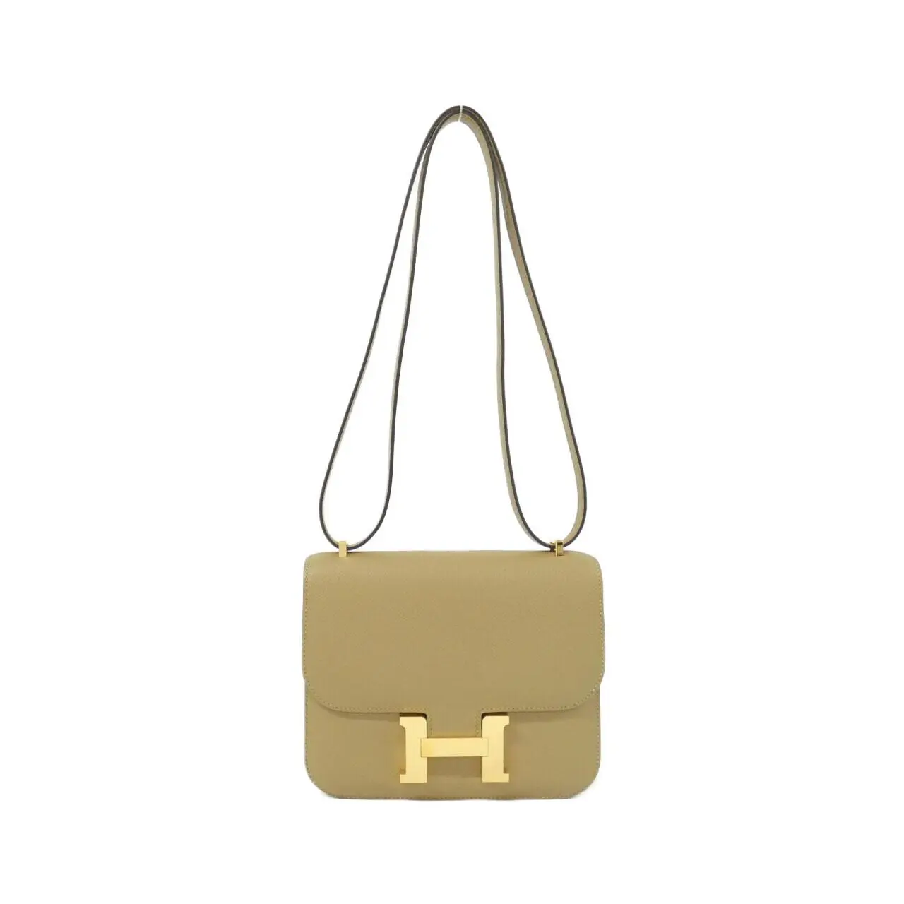 Pre-owned HERMÈS Calfskin Shoulder Bags Hermes Constance3Mini Epsom shoulder bag