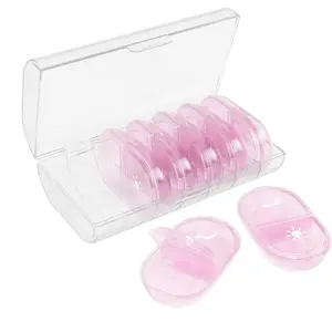 Weekly (7-Day) AM/PM Pill Organizer with Case, Portable Medication Dispenser, Travel-Friendly Durable Pill Box with Morning and Evening Compartments for Vitamins and Supplements