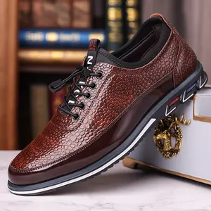 Men's Fashion Brown Business Casual Shoes - Lightweight, Durable, Comfortable Support, Suitable for Work, Business, and Everyday Wear | Ideal Gift for Yourself, Dad, or Husband Classic Footwear