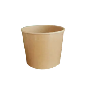10oz Kraft Paper Ice Cream Container - 500 Pieces/Case