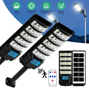 Commercial Solar Street Light Motion Sensor Lamp Dusk To Dawn Road Lamp, Solar Lights for Parking, Waterproof Wall Lamp, Remote Control Working for Pathway, Garden, Fence, Terrace, Garage#Summervibes