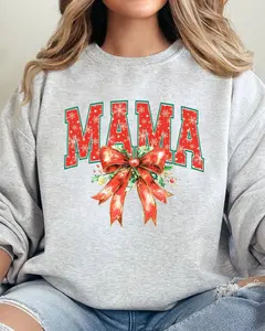 Holly Jolly Mama Unisex NuBlend Crew Sweatshirt CHRISTMAS 2024