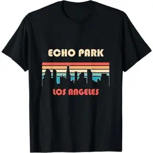 Echo Park Los Angeles California Retro Vintage T-Shirt