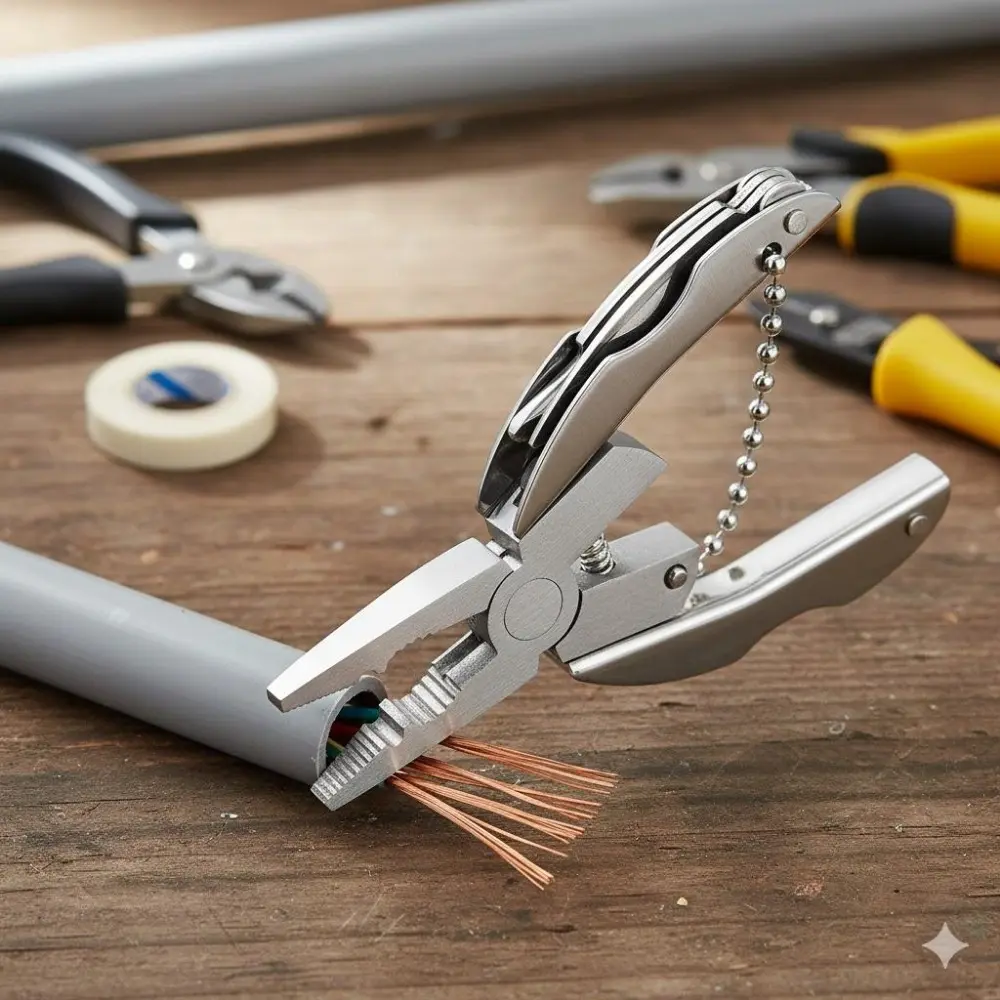 Portable Multi-Tool Keychain Set: Folding Tactical Pliers, Mini Knife, Screwdrivers for Camping, Hiking, Survival Gear, Pocket Tool Kit for Home Repair, Emergency, and Outdoor Adventures. Durable & Compact.