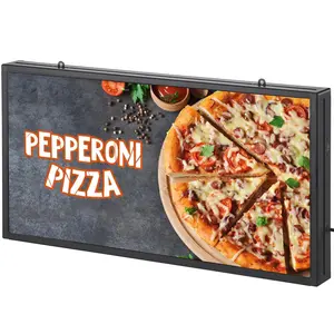 VEVOR LED Message Board, P5 Full Color Scrolling Display, Customizable Text and Animation via WIFI & USB, Ideal for Retail, Parties, and Bars, 27"x14"