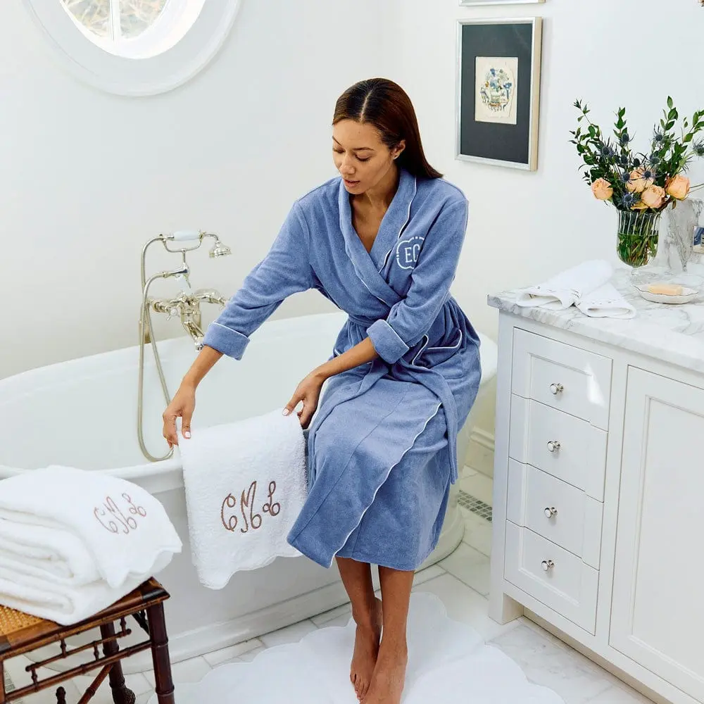 Women's Long Scallop Lightweight Robe