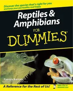 USED-Reptiles and Amphibians For Dummies by Patricia Bartlett (Paperback)