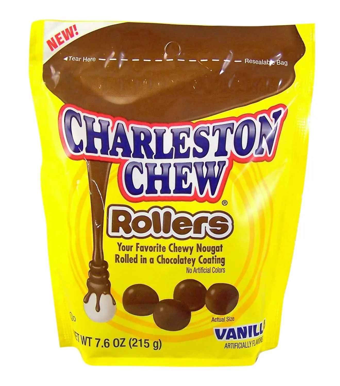 Charleston Chew Rollers Vanilla Chocolate Candy 7.6 oz 6 ct