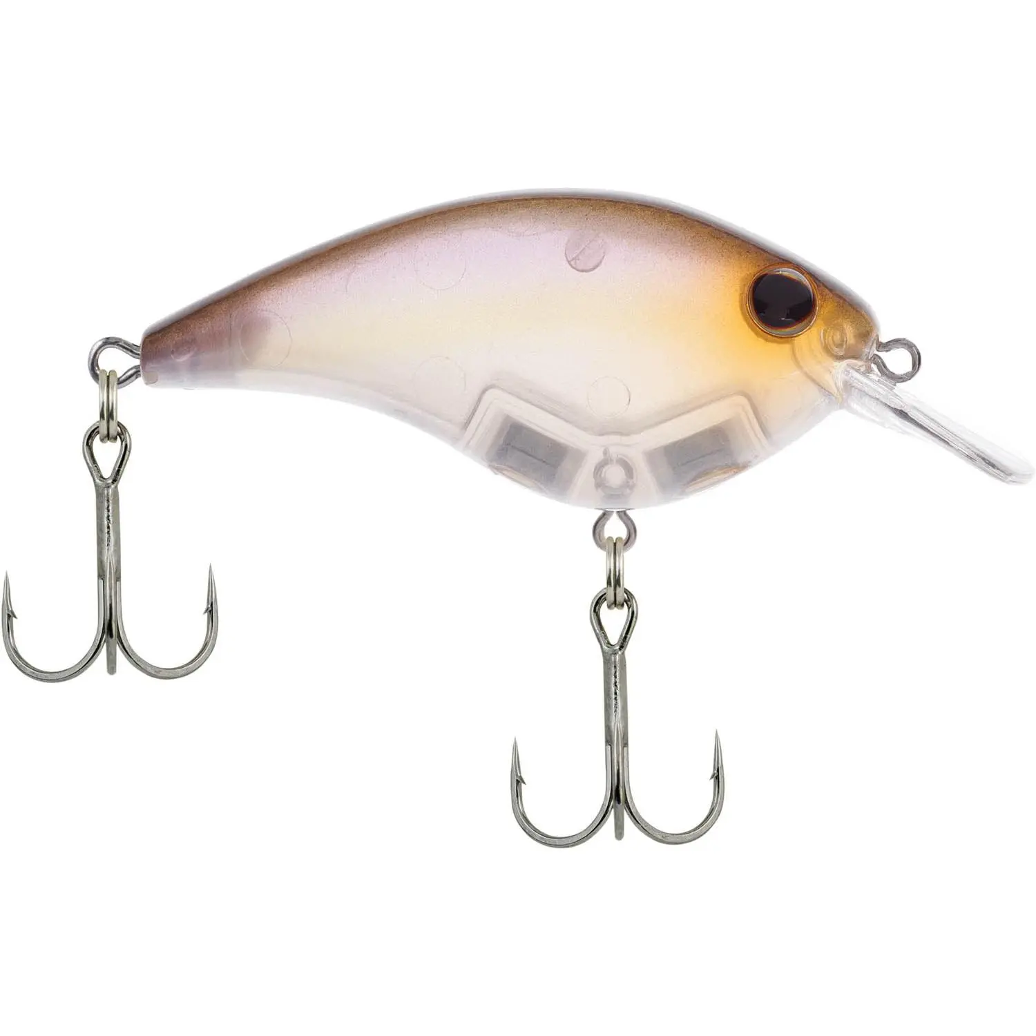 Shallow-Diving Flat-Sided Crankbait, Plastic Treble Hook Lures with Tight, Balsa-Like Action for Fishing, Dives 2-5 ft, Gift for Fisherman