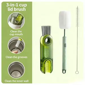 Buy One, Get Two Free，Multipurpose Three-in-One Cleaning Brush Plastic Cleaning Brush Rotatable Cleaning Brush Groove and Crevice Cleaning Brush Strong