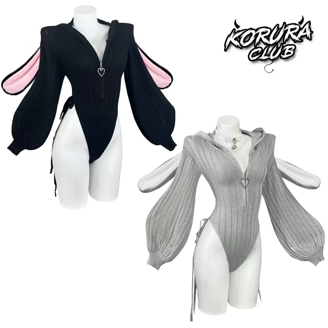 KORURACLUB Women's 2-Pack Fuzzy Bunny Suit Set - Halloween Rabbit Ears  Costume, Long Sleeve Anime Style Dresses, Pink Cosplay Underwear, Plus Size  Lingerie, Comfortable Knitwear, Women's Clothes, Clothes, Accessories -  TikTok Shop
