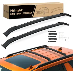 Nilight Roof Rack Cross Bars Fit for Chevrolet Chevy Tahoe Suburban GMC Yukon Cadillac Escalade 2015-2021, Adjustable Aluminum Less Wind Noise Car Crossbars for Cargo Carrier Luggage Box Kayak Tent