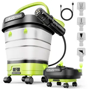 Portable Cordless Pressure Washer, Foldable 12L Water Tank, 4-In-1 Nozzles, Long-Lasting Battery, Ideal for RV, Camping, Car Detailing, Pet Cleaning, Pressure Washer Wand, Pressure Washer Handheld