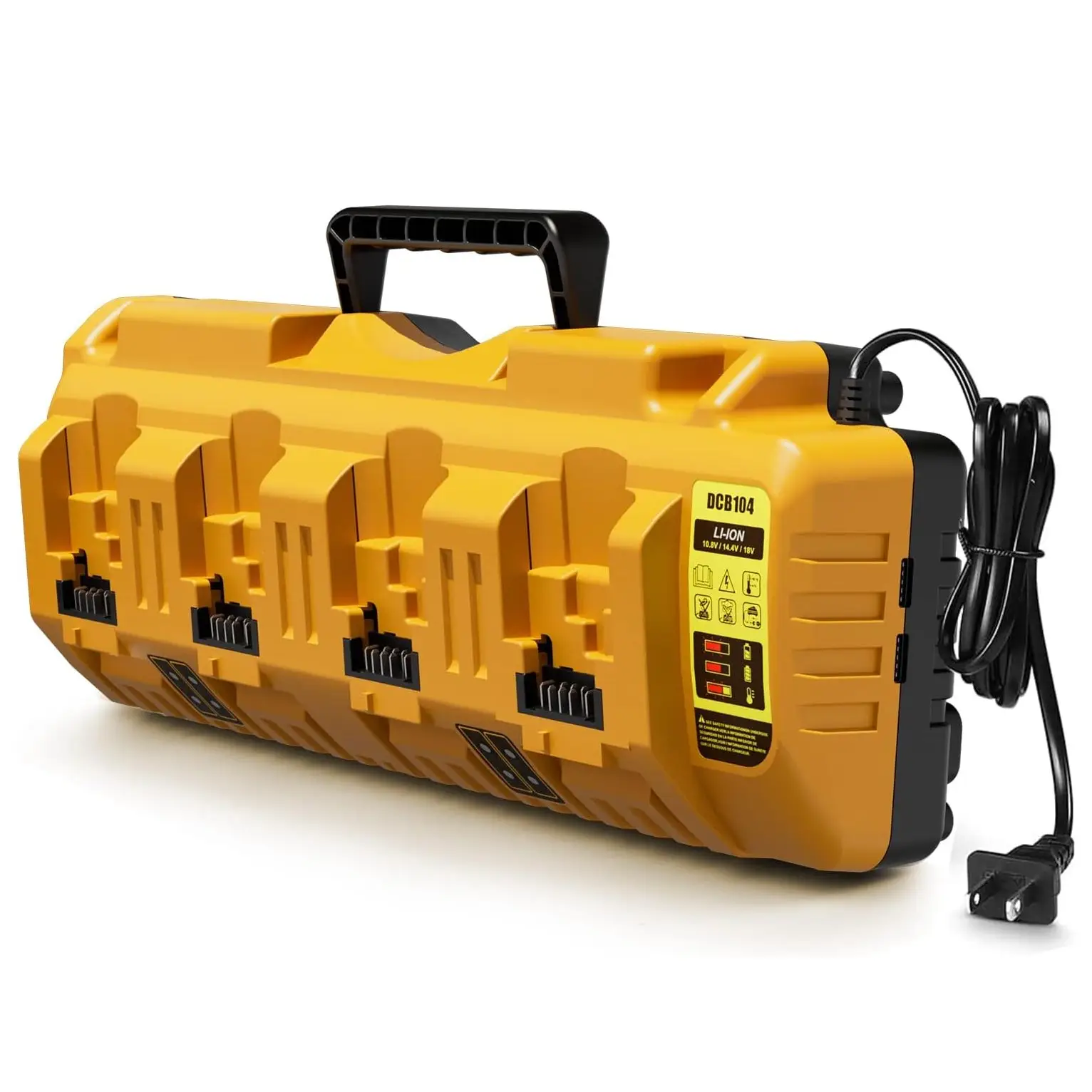 Bslite--DCB104 Battery Charger Station Replacement for Dewalt, Simultaneous Charging for 12V and 20V Max Battery
