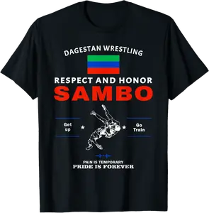 Sambo Dagestan Wrestling Dagestan Flag T-Shirt - Gabrielcru Shop 52B0BSTX4SSK