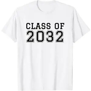 Class of 2032 Grow With Me from Kindergarten to High School T-Shirt