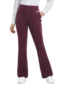 baleaf 30" Womens Bootcut Dress Pants Subtle Flare Work Business Casual with 4 Pockets Leggings Stretch High Waisted Slacks