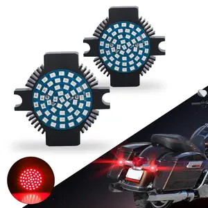 1157 Motorcycle LED Turn Signal Red Brake Blinker Tali Lights For Harley-Davidson Road King Plug-and-Play 48 PCS LED Chip 1000 LM Superior Brightness