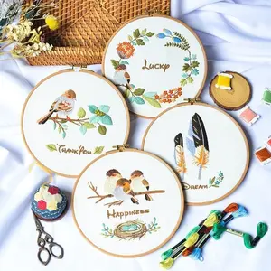 Embroidery Kit for Beginners, Letter Pattern, DIY Kit, HandCraft, DIY Embroidery Kit, With Hoop