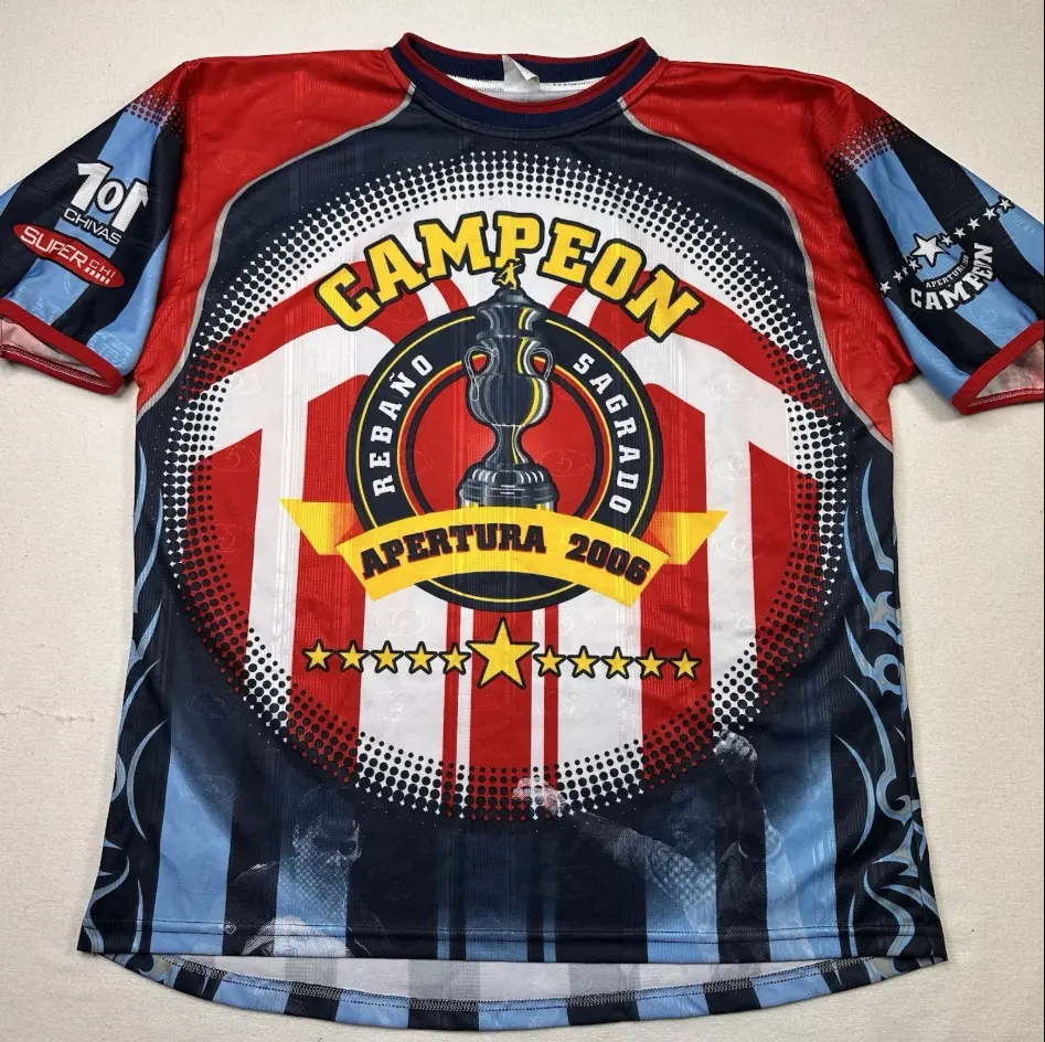 Chivas Guadalajara Bootleg 2006 Retro Jersey, Y2K Vintage Soccer Shirt, Classic Liga MX Football Fan Jersey