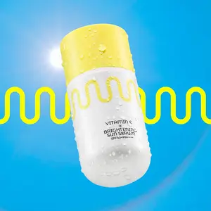 COMMONLABS - Vitamin C Brightening Sun Serum SPF 50 Facial Skincare  Comfort Skin Repair sunscreen Lightweight under Makeup Travel Essentials, Summer Essentials, Korean Skin Care, Korean Sunscreen for Face