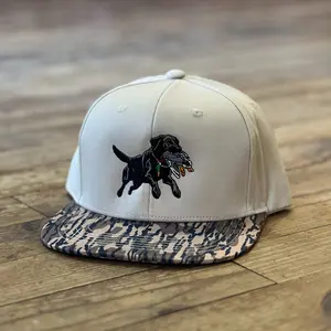 Black Lab Retrieving 2.0 Mallard Beige/Bottomland Camo Bill Hat