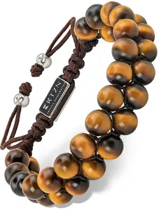 RTZN Men's Tiger’s Eye Beaded Bracelet - Morocco