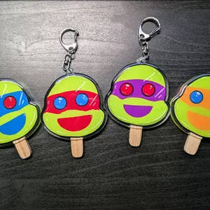 TMNT Popsicle keychains.