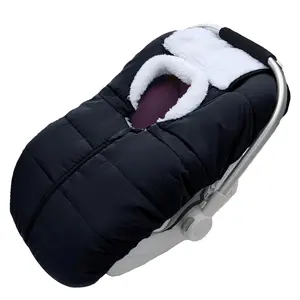 Winter Car Seat Cover for Babies Carseat– Waterproof, Warm Car Seat Cover Baby – Universal Winter Cover for Back Seat, Infant Car Seat & Baby Carseat(Black)
