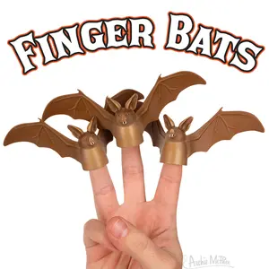 FINGER BATS Finger Puppets - 3 Piece Assortment
