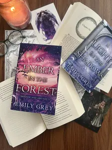 BOOK BUNDLE- DISCOUNTED SIGNED copies of  An Ember in the Forest and A Light in the Shadows-Books 1 and 1.5 in the Shadow and Ash series- A high-stakes, slow-burn fantasy romance Soft Cover