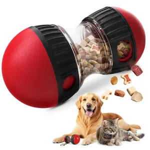 Interactive Dog Treat Ball, Dog Treat Dispenser Toy - Interactive Adjustable Treat Dispensing Dog Puzzle Toy - Mental Stimulation & Slow Feeder for Small, Medium, and Large Breeds - Durable & Fun Boredom Relief Game