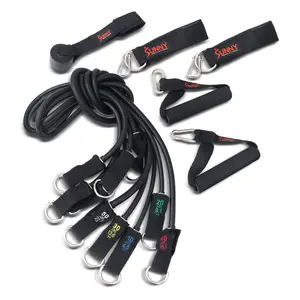 Sunny Health & Fitness Natural Latex Resistance Bands Combo, Home Gym Workout Fitness, Closed-Loop Rubber Bands, Progressive Tension for Stretching, Assistance & Strength Training, Mobility/Rehab/Flexibility, 10/25/50/75 lbs